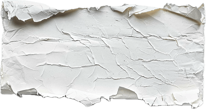 Crumpled White Paper Texture Close-Up png
