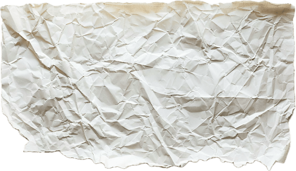 Crumpled White Paper Texture Close-Up png
