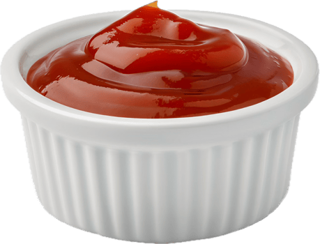 Small White Bowl of Ketchup. png