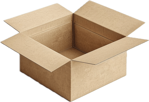Empty Open Cardboard Box for Packing. png