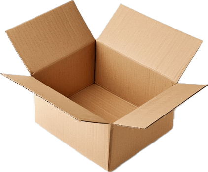Empty Open Cardboard Box for Packing. png