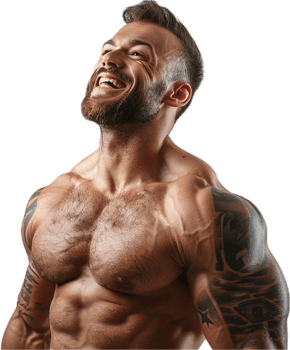 Smiling Muscular Man. png