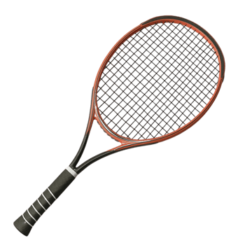 A tennis racket on a transparent background. png