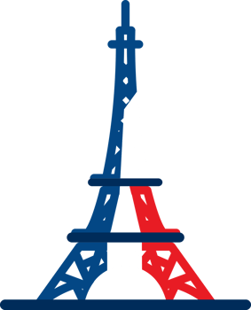 Eiffel tower , logo icon, France Flag png