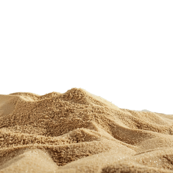 Pile heap of beach sand isolated on background png
