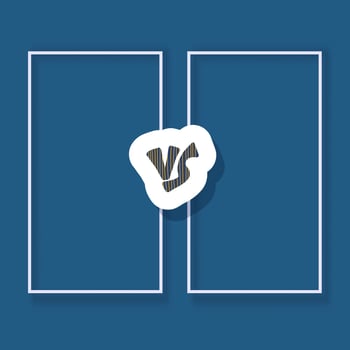Versus screen illustration. Vs card. vector