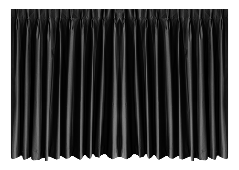 Mock up black drapery pattern png