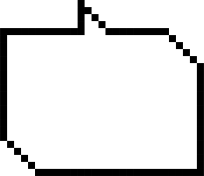 8bit retro game pixel speech bubble balloon icon sticker memo keyword planner text box banner png