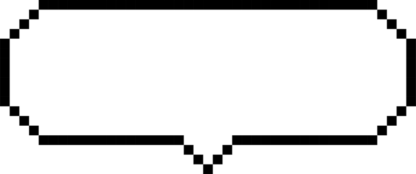 8bit retro game pixel speech bubble balloon icon sticker memo keyword planner text box banner png