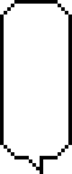 8bit retro game pixel speech bubble balloon icon sticker memo keyword planner text box banner png