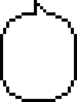 8bit retro game pixel speech bubble balloon icon sticker memo keyword planner text box banner png