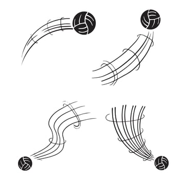 Volleyball silhouette, Volleyball Shot Silhouette vector
