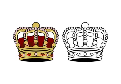 King Crown Design Illustration vector