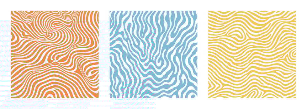 Groovy psychedelic Y2K style swirl background flat style design illustration. vector