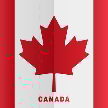 Canada day background or banner design template celebrated on July 1st. Canada independence day background vector