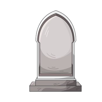 Illustration of grave vector