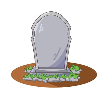 Illustration of grave vector