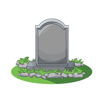 Illustration of grave vector