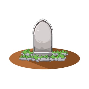 Illustration of grave vector
