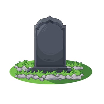 Illustration of grave vector