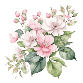 Watercolor Floral Flower Design, Watercolor Flower Arrangements Floral, Watercolor Flower Bouquet, Watercolor Flower Design png