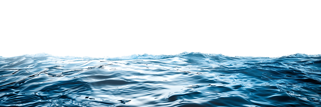 Isolated Blue Water Surface Transparent Background png