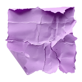 Purple Paper Tear on Transparent Background Cutout png
