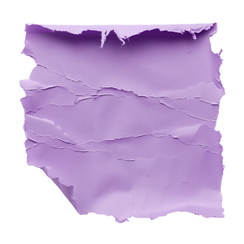 Isolated Purple Paper Tear on Clear Background png