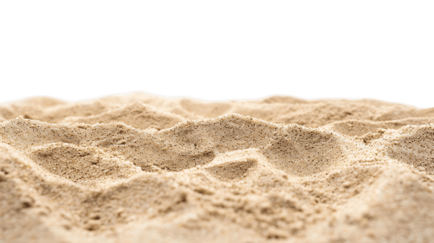 Isolated Sandy Beach with Transparent Background png