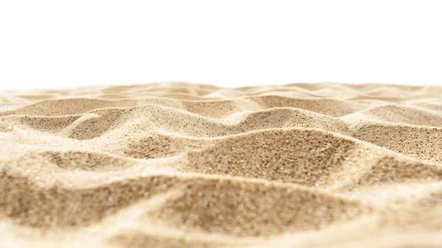 Transparent Cutout of Coastal Sand png