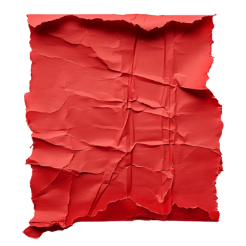 Clear Background Crimson Torn Paper Isolation png