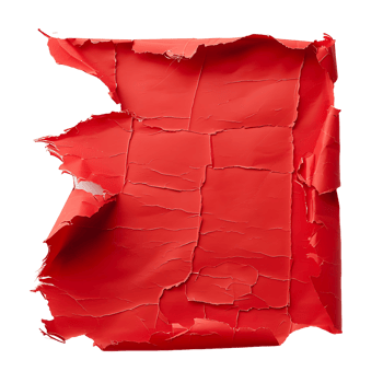 Isolated Red Paper Tear Clear Background png