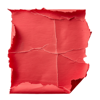 Red Paper Tear Isolated Transparent Cutout png