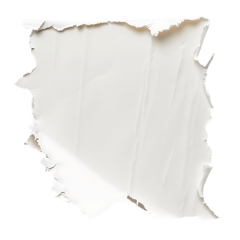 Isolated Ivory Torn Paper with Transparent Background png