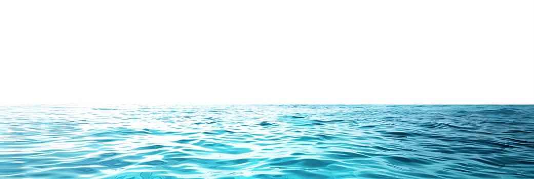 Isolated Azure Water with Transparent Background png