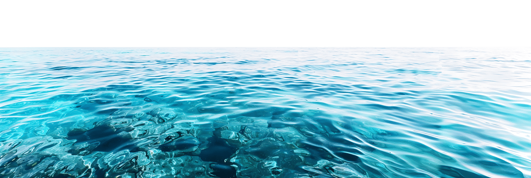 Blue Water Surface Isolation Clear Background png