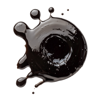 Puddle of balsamic vinegar isolated on transparent background png
