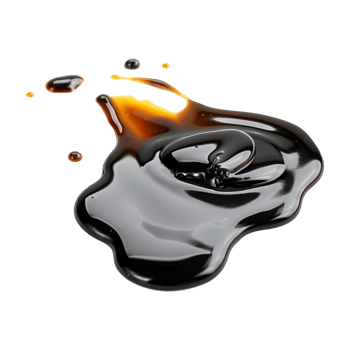 Puddle of balsamic vinegar isolated on transparent background png