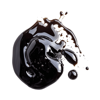 Puddle of balsamic vinegar isolated on transparent background png