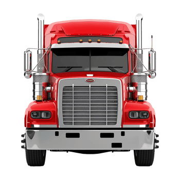 Red truck isolated on a transparent background png