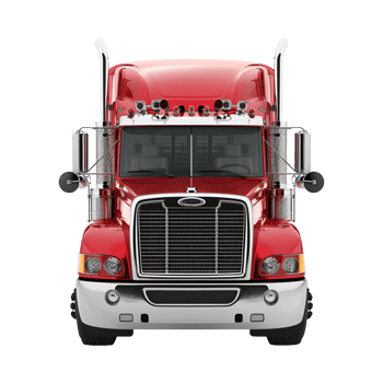 Red truck isolated on a transparent background png