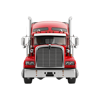Red truck isolated on a transparent background png