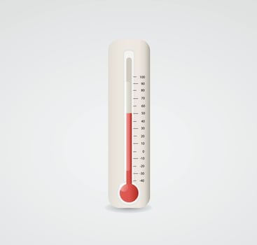weather thermometer device illustration vector