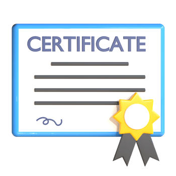 3D Certificate School png