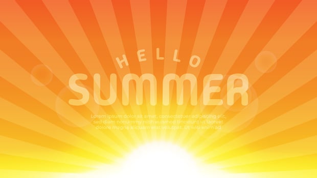 Summer background. Shining summer background. vector