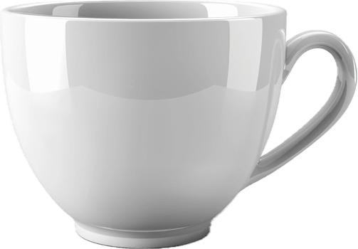 White Ceramic Cup. png