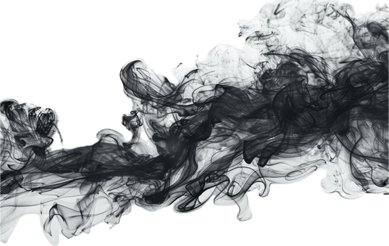 Flowing Black Ink Swirls. png