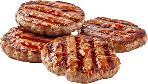 Juicy Grilled Beef Burger Patty. png