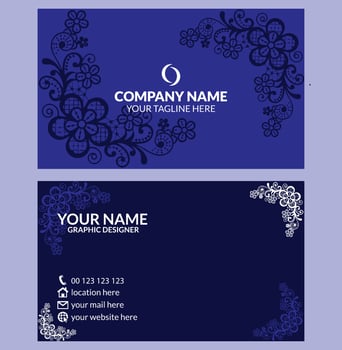 Professional creative business card design template vector