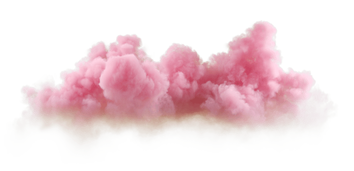 Evening clouds explode freedom realistic shapes 3d rendering png